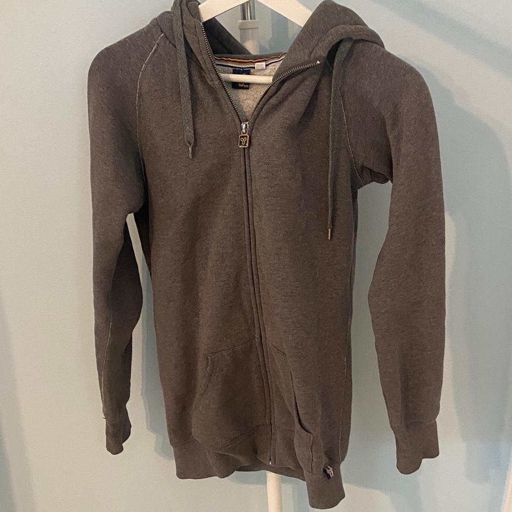 TNA Charcoal Zip-Up Sweater